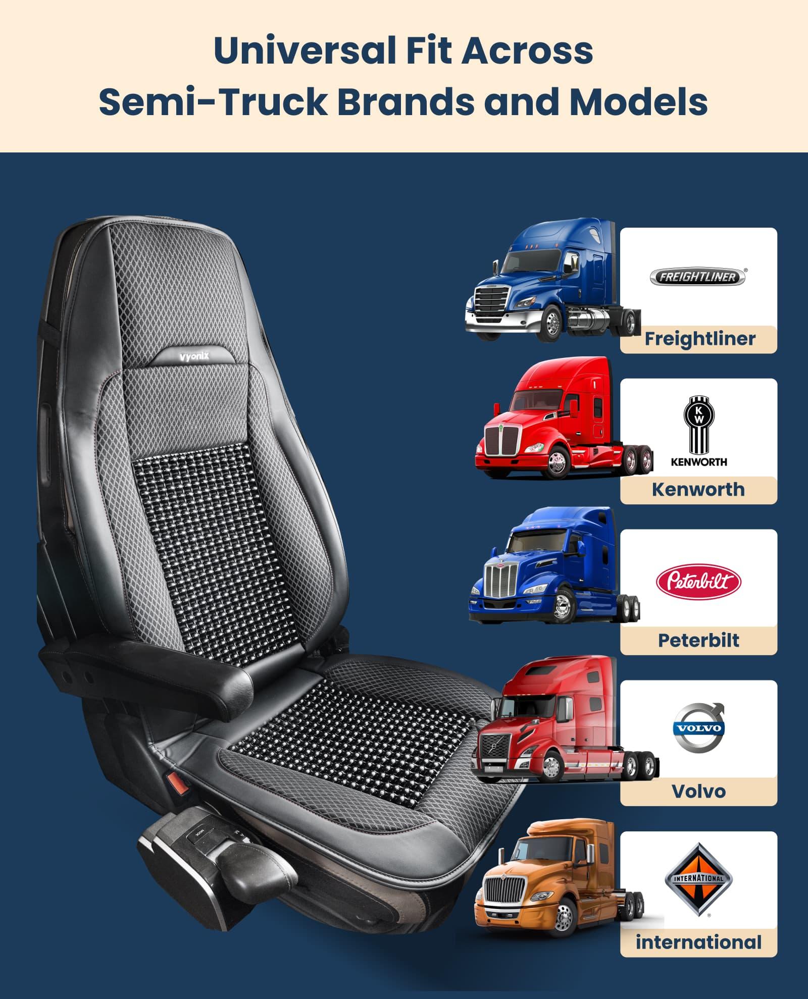 Pro Comfort Beaded Seat Cover for Semi Trucks – Cool, Comfortable & Durable