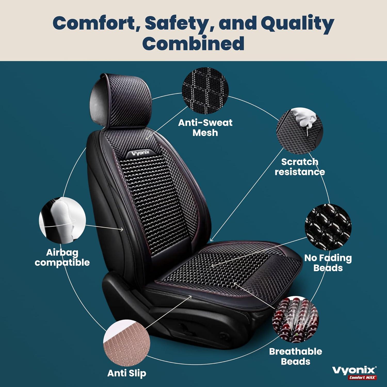 Comfort MAX Beaded Seat Cover for Cars – Cooling Massage Comfort