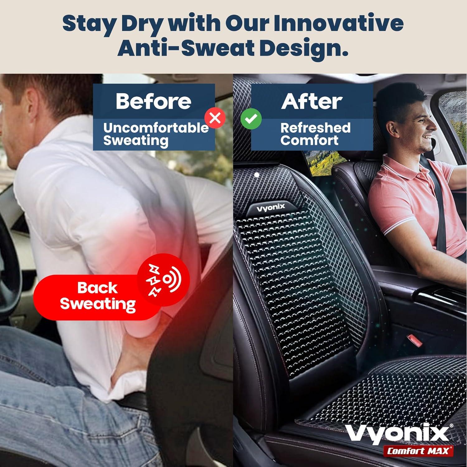 Comfort MAX Beaded Seat Cover for Cars – Cooling Massage Comfort