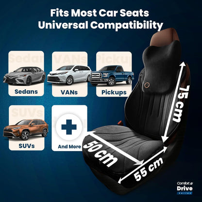 Vyonix Perforated Suede Seat Cushion for Cars
